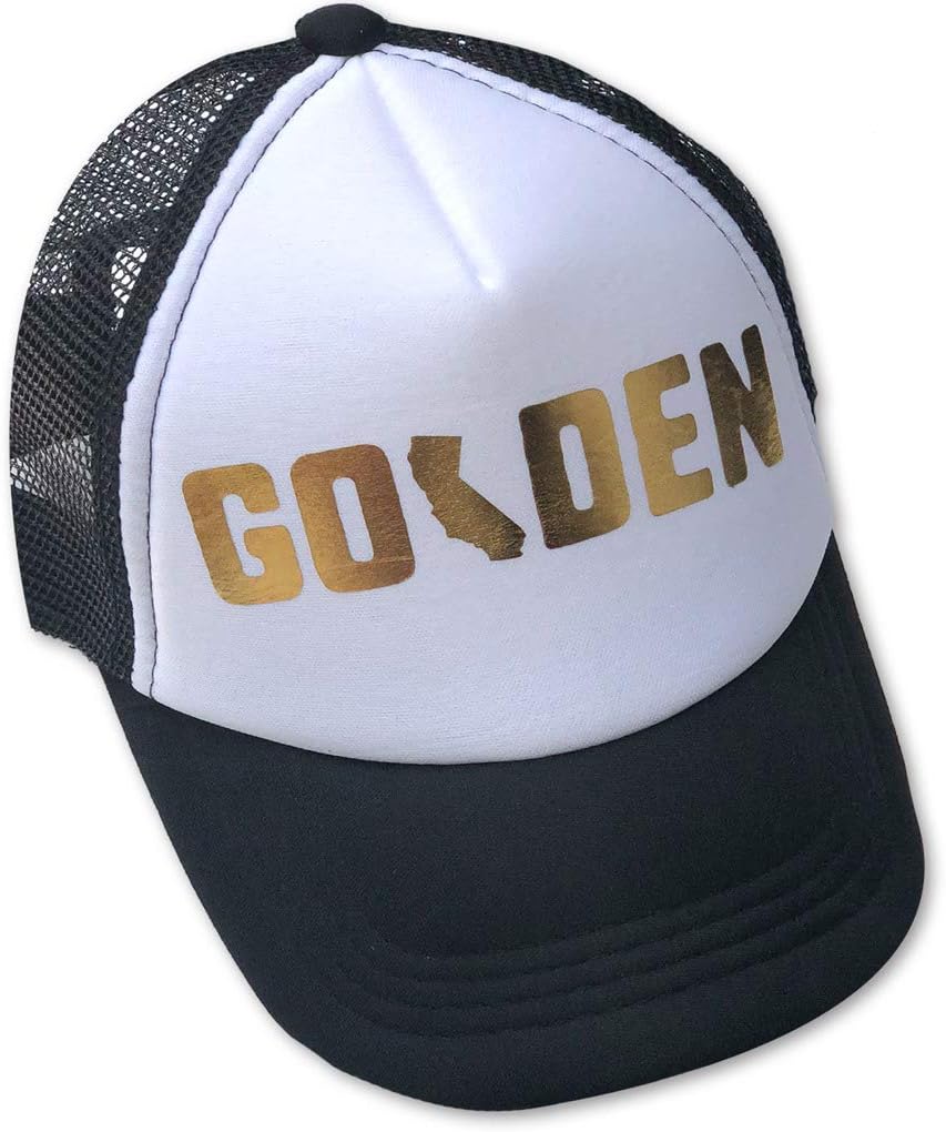 Sol Baby Golden Gold Foil Adjustable Snapback Mesh Trucker Hat