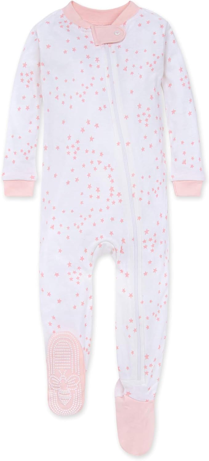 Burts Bees Baby Footed Sleeper Bibs Set