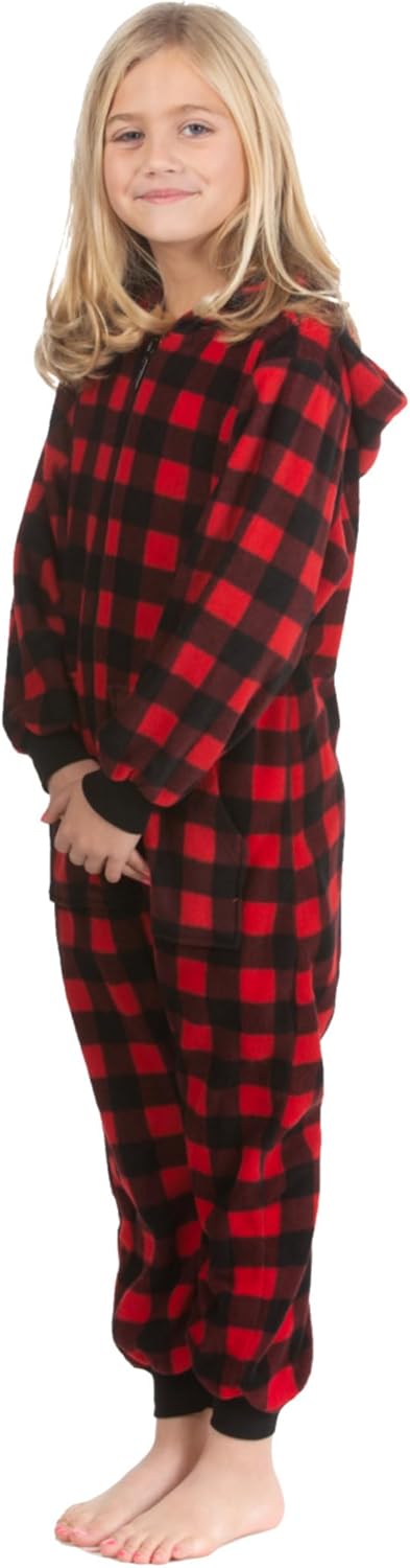 Stylish Boys Micro Polar Fleece One-Piece Pajama Set