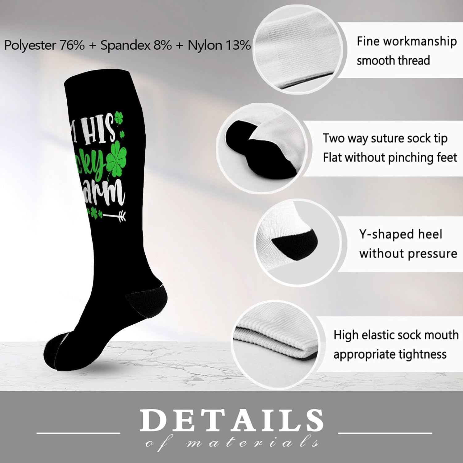 Trick or Treat Socks Unique Funny Design for Kids and Adults