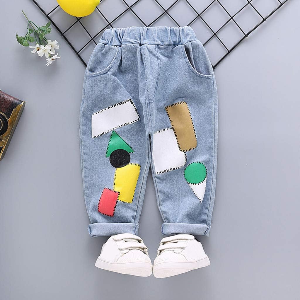 Moonker Toddler Cartoon Denim Pants 1-4 Years