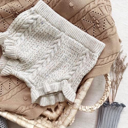 YEAHDOR Newborn Underwear - Soft knit and ruffle design