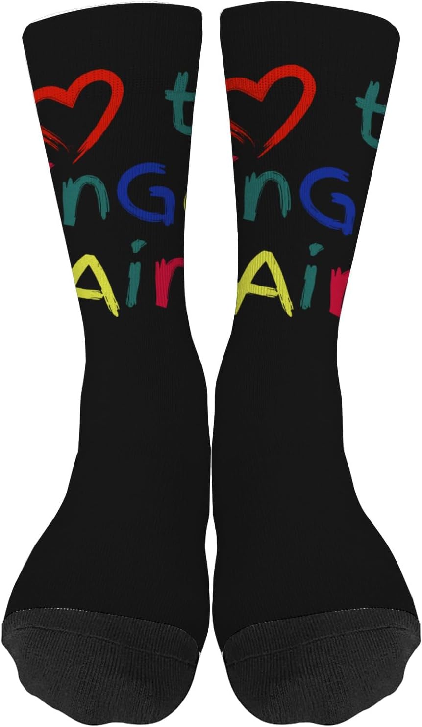 I Heart to Fingers Paint Socks for Boys