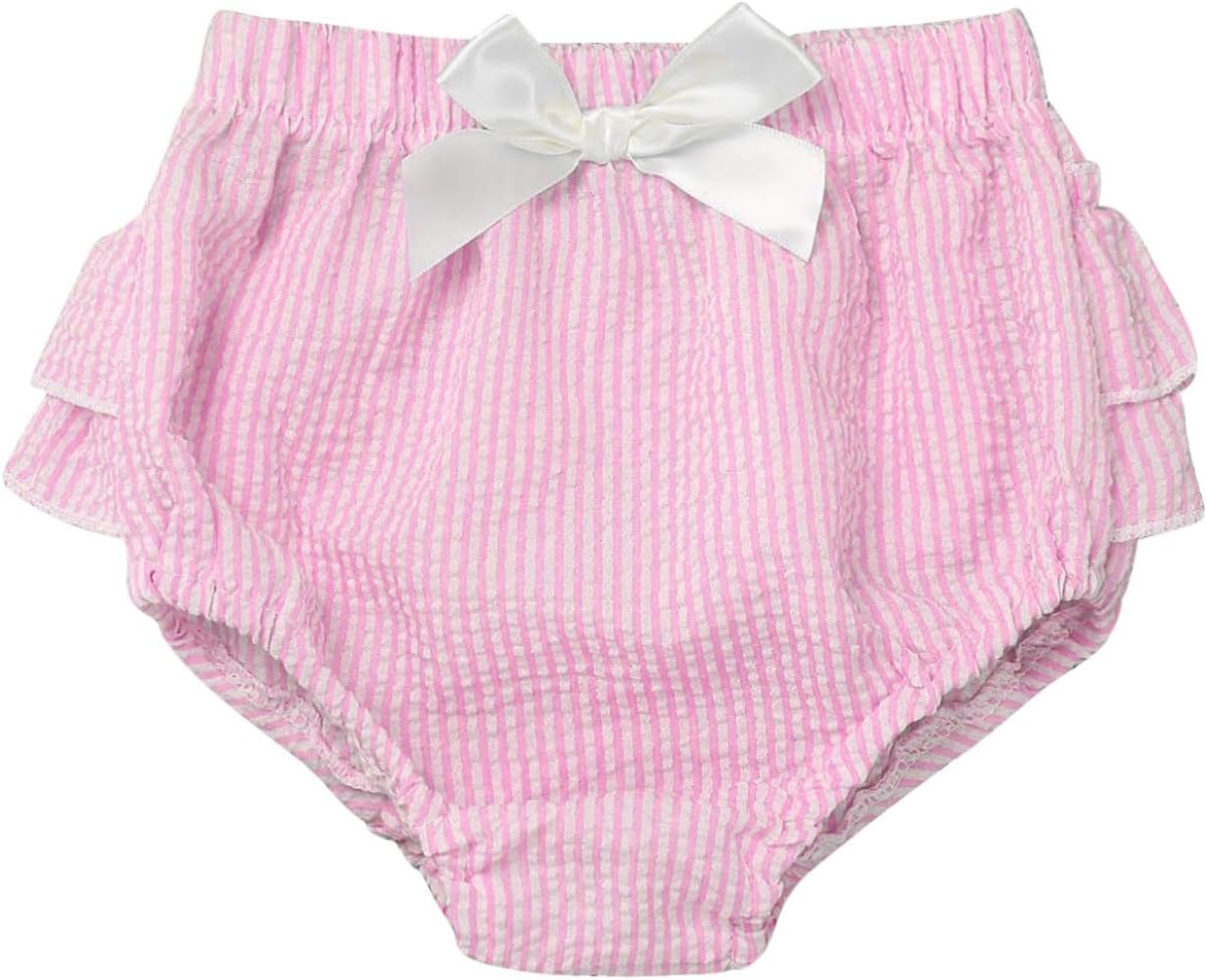 Cute Ruffled Plaid Bloomers for Babies