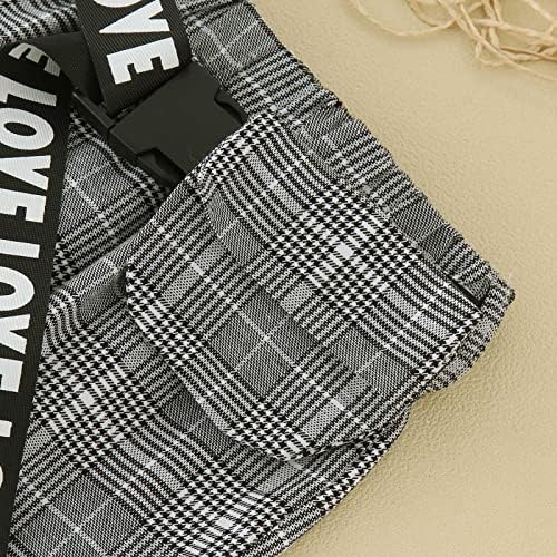 Newborn to Toddler Autumn-Winter Optical Ribbed Plaid Outfits for Girls