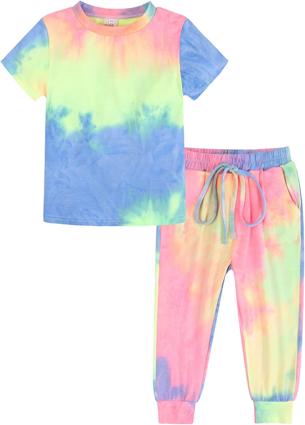 boys and girls camouigram tie-dye casual sweatshirt set 6-12 months