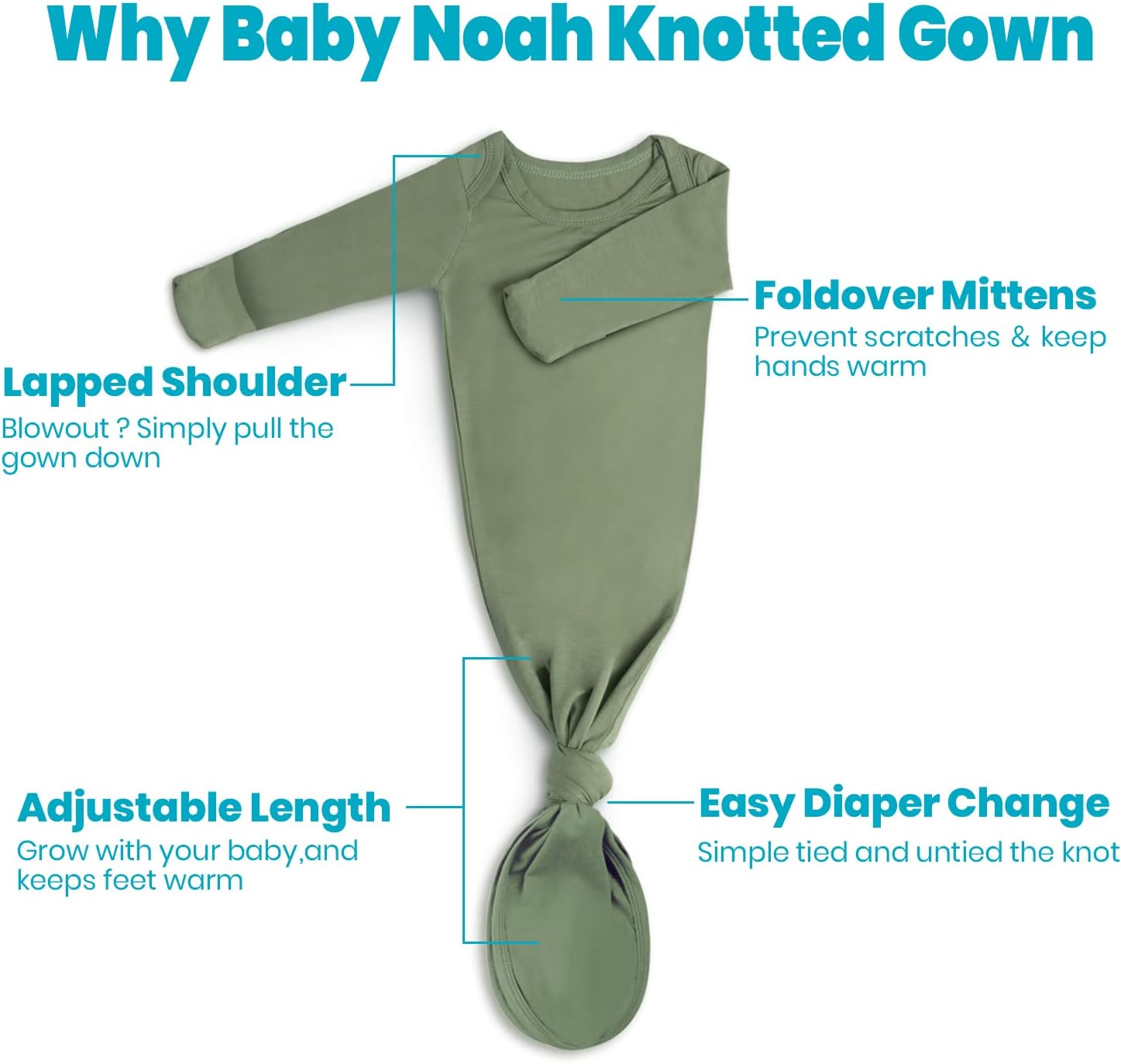 Soft Micromate Perfect Fit Nightgown for Newborn