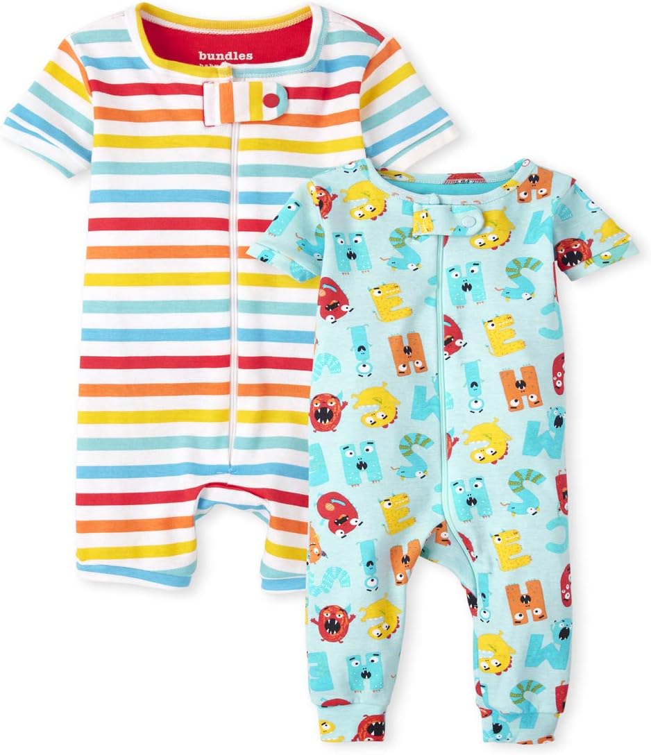 Stylish ABC Striped Pajamas for Kids