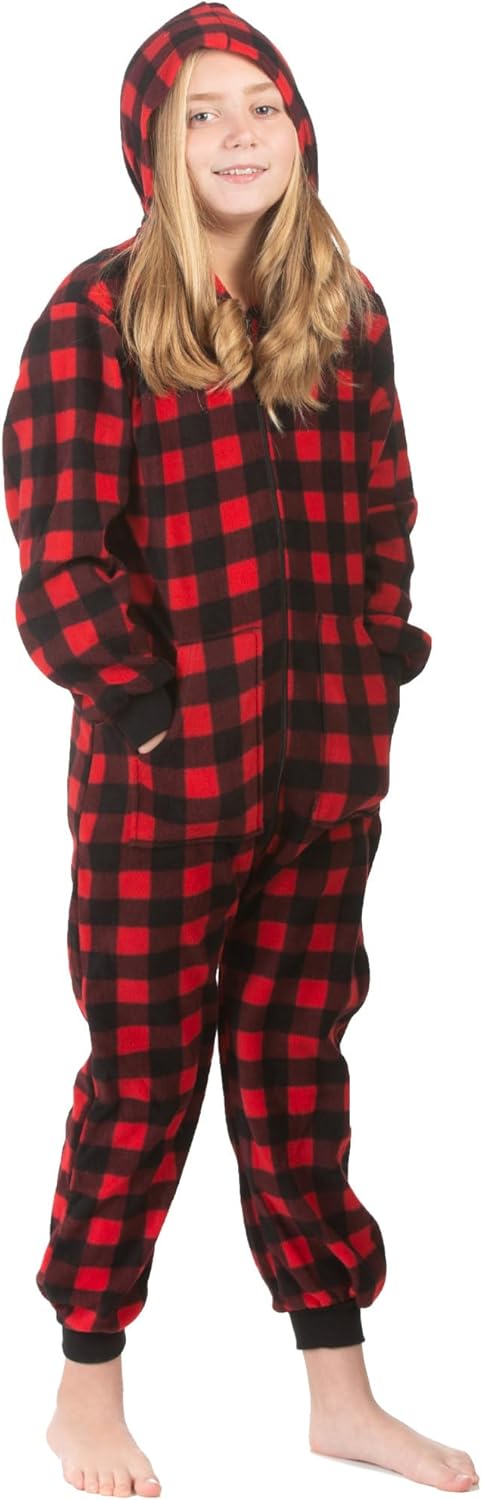 Stylish Boys Micro Polar Fleece One-Piece Pajama Set