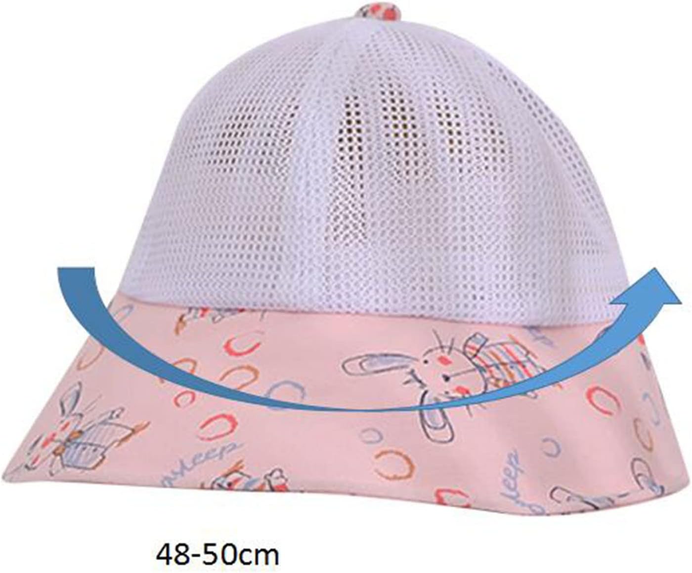 Adjustable Rabbit Print Baby Sun Hat