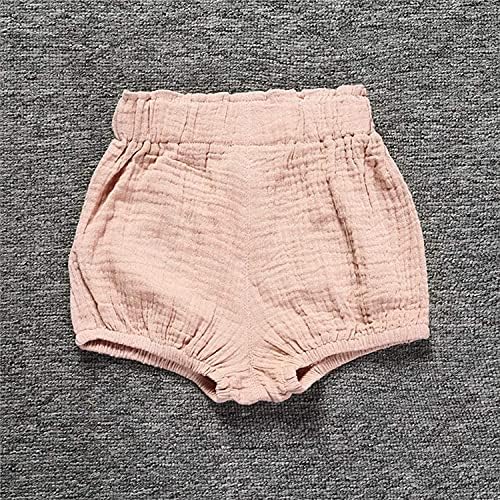 3PC Soft Cotton Linens Mix Harem Shorts for Babies