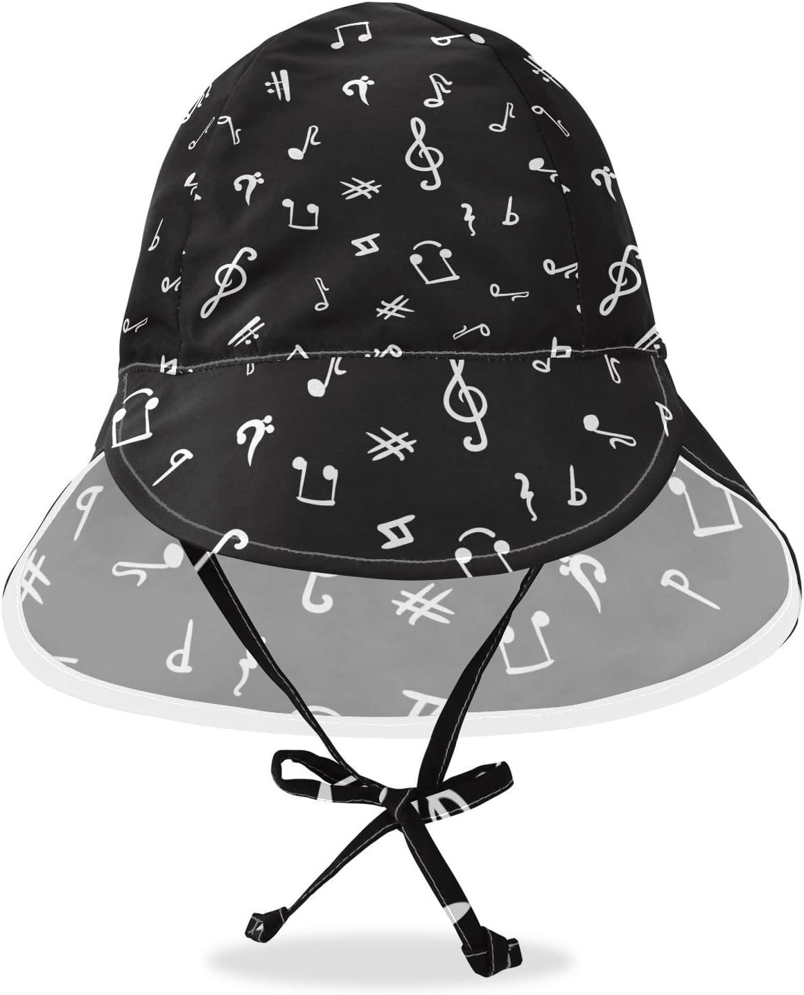 Adjustable Toddler Sun Hat with Built-In Protection for Kids 2T-4T