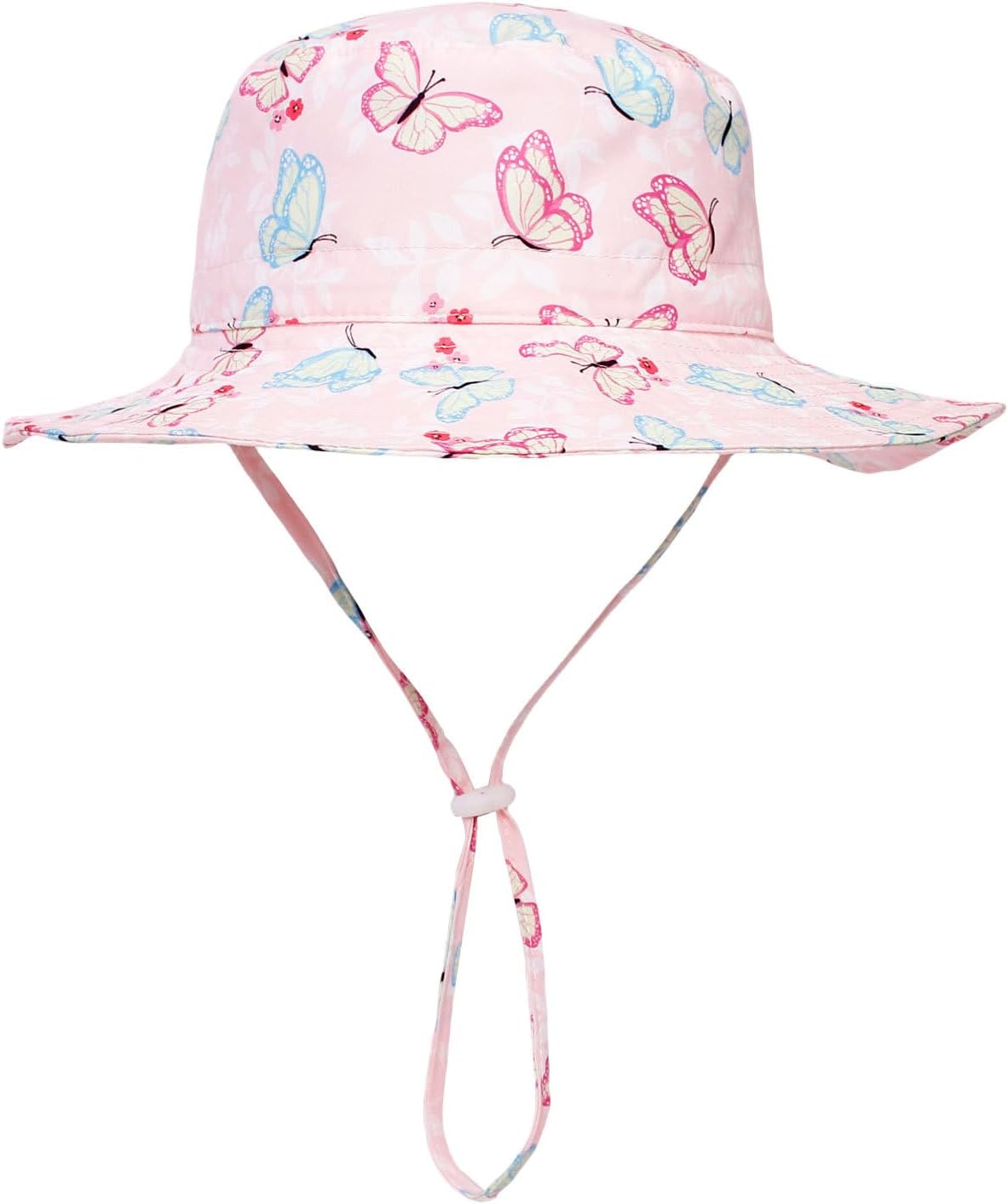ILUFAM 2PCS Baby Toddler Printed Sun Hats Infant Toddler Upf 50 Beach Caps