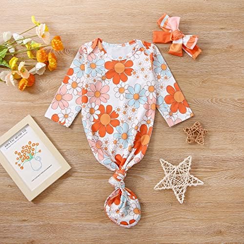 FIOMVA Unisex Baby Sleepy Gown with Hat