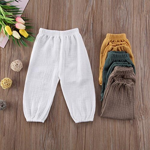 Comfortable Cotton Linen Joggers for Toddlers