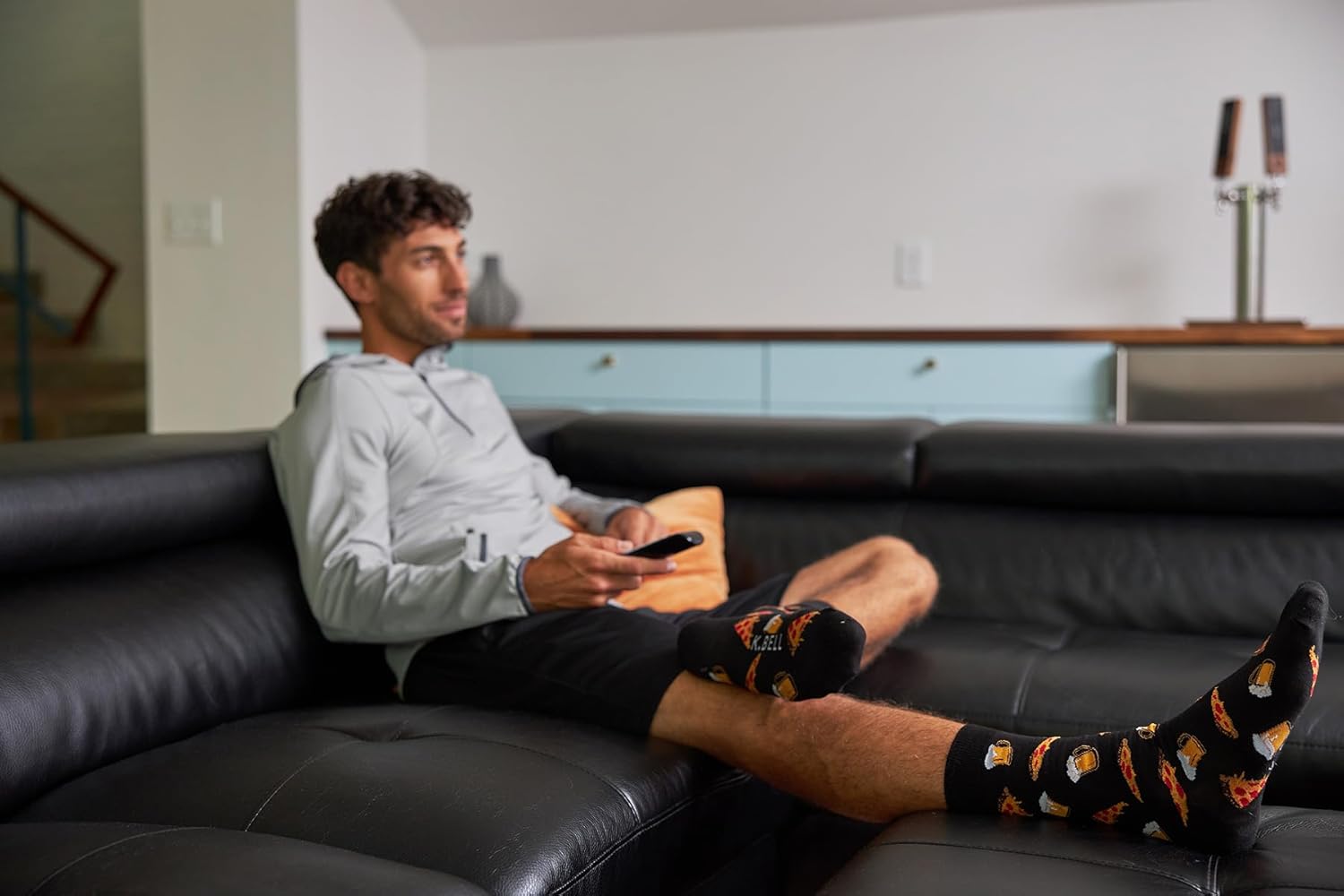 K Bell Mens Funny Crew Socks