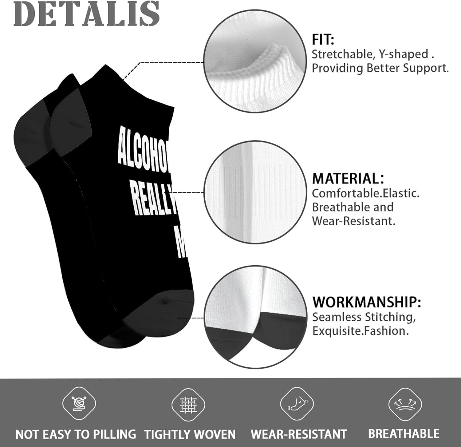Alcohol Doesnt Really Affect Me Ankle Socks