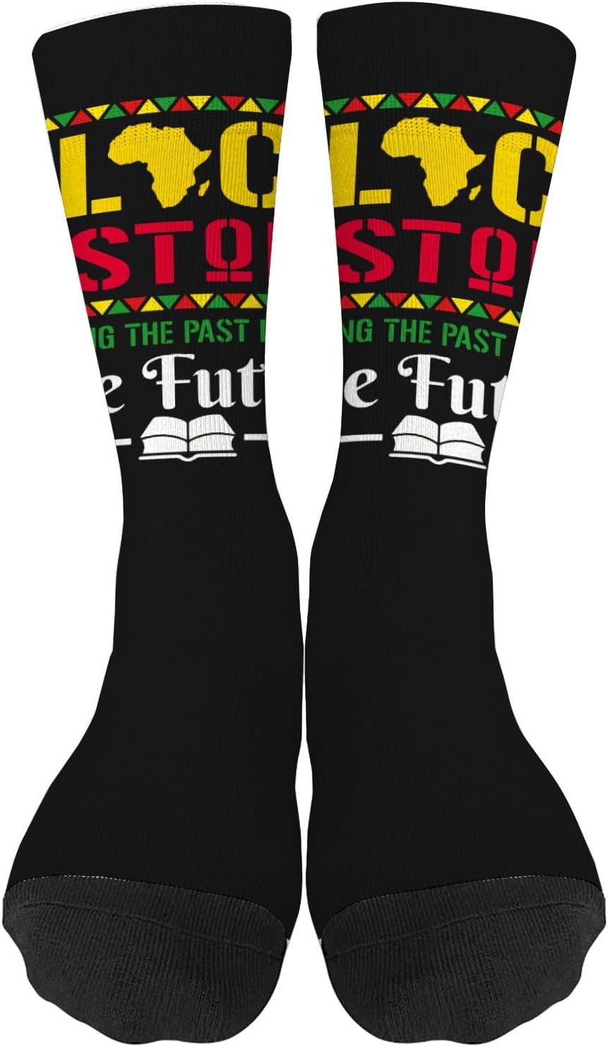 Fun Novelty Socks for Men Women Black History Month