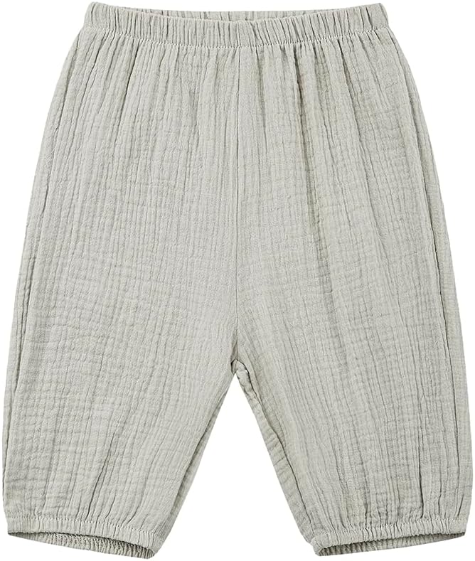 God Sweet 3-Pack Cotton Linen Harem Bloomers for Baby Toddler