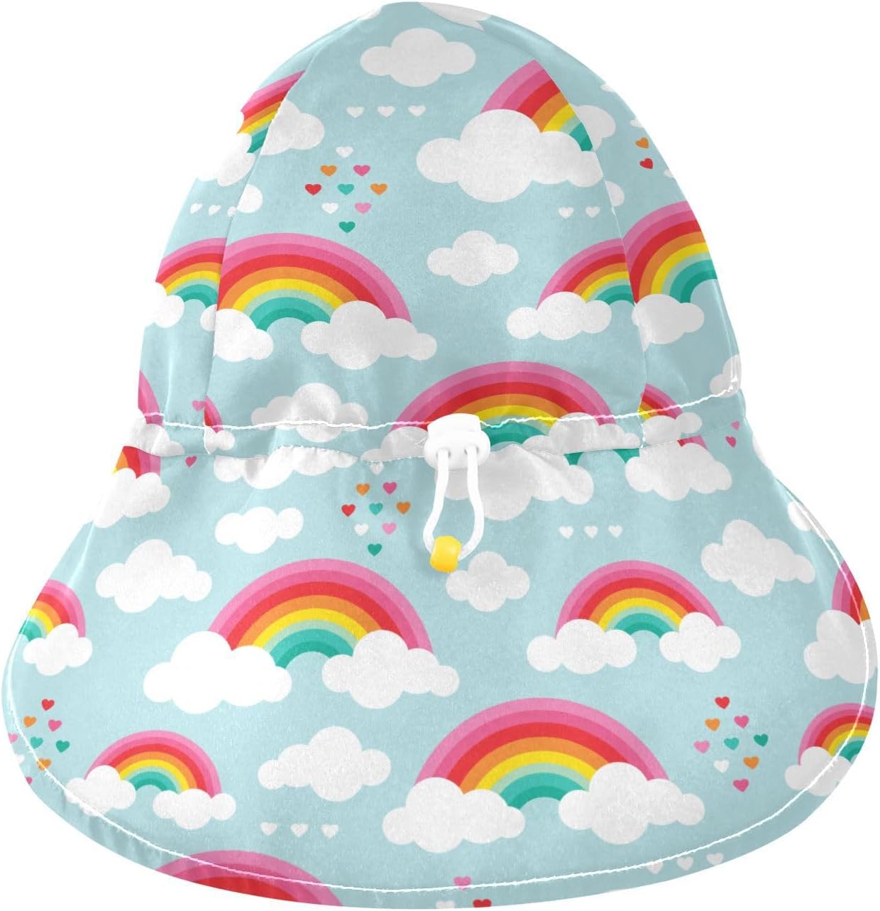 Baby Sun Hat Adjustable Rainbow Cloud