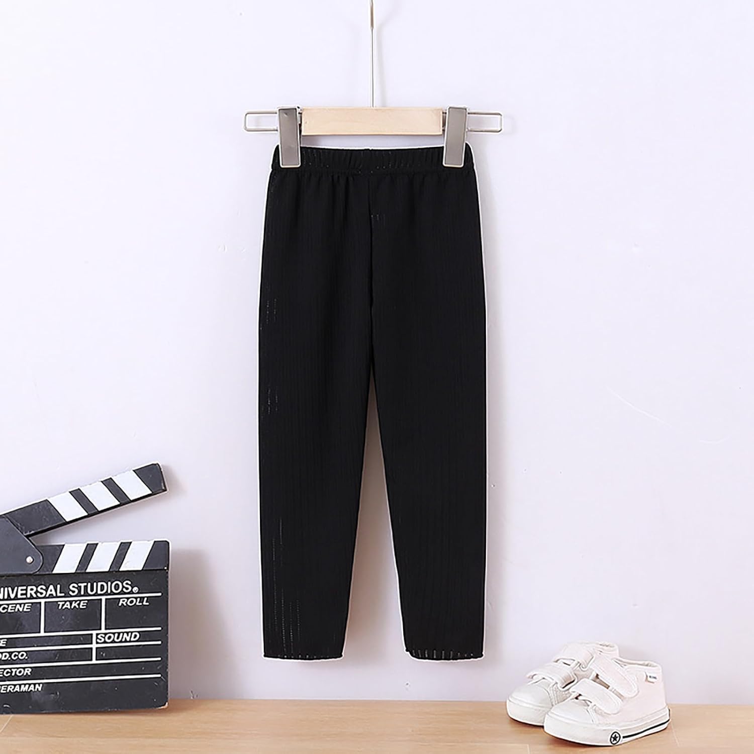 High Waist Ice Silk Pants for Toddler Girls Boys