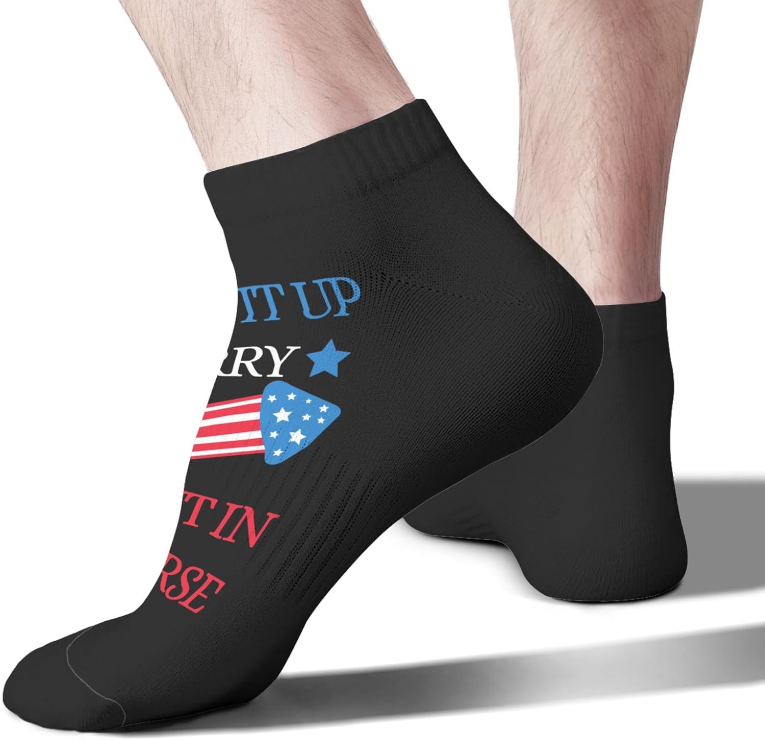 Funny Terry Socks for Men Let Them Know Youre Style-ChALLENGED