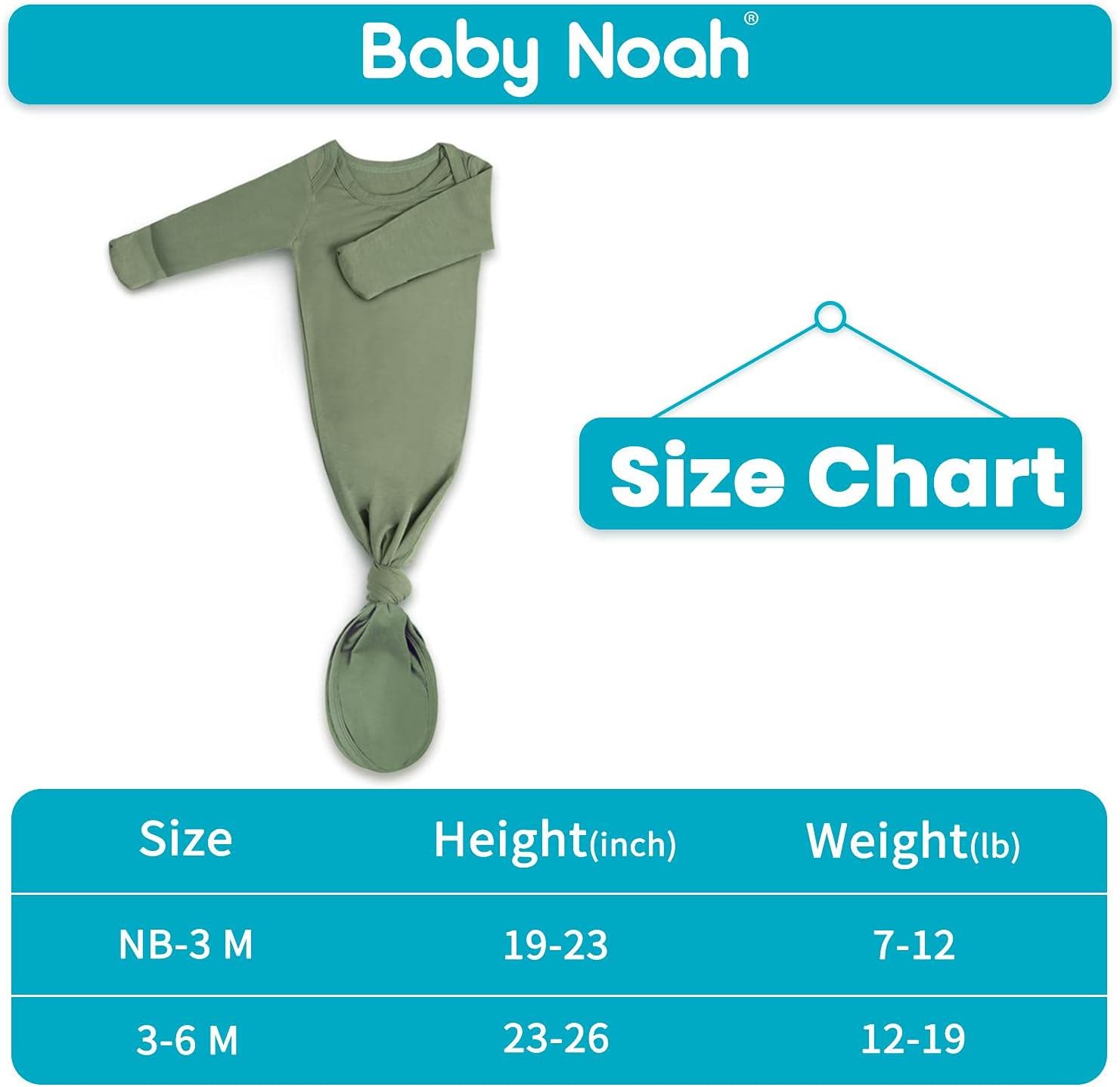 Knotted Gown Newborn Hospital Outfit Set