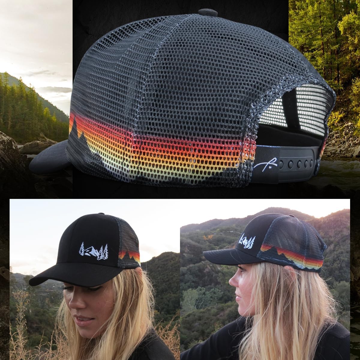 Mountains style Grace Folly Trucker Hat
