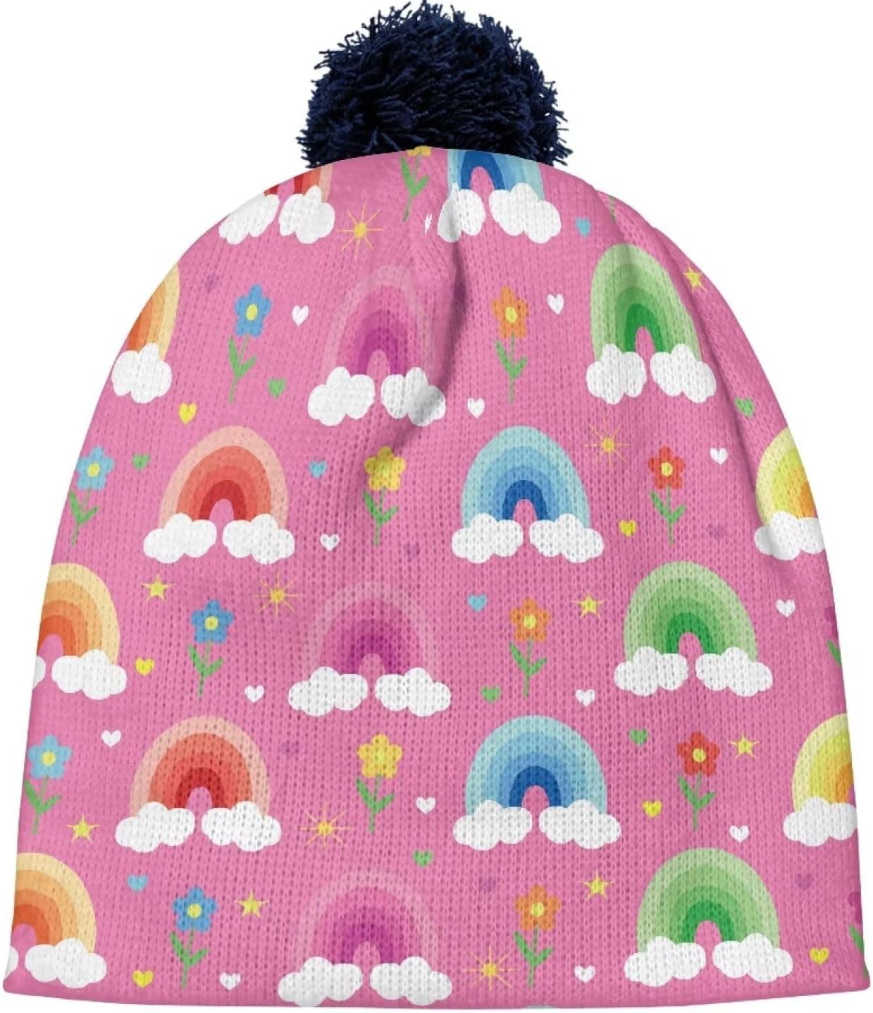 Beanie Knit Hats for Boys and Girls - Cute Winter Beanies with Print