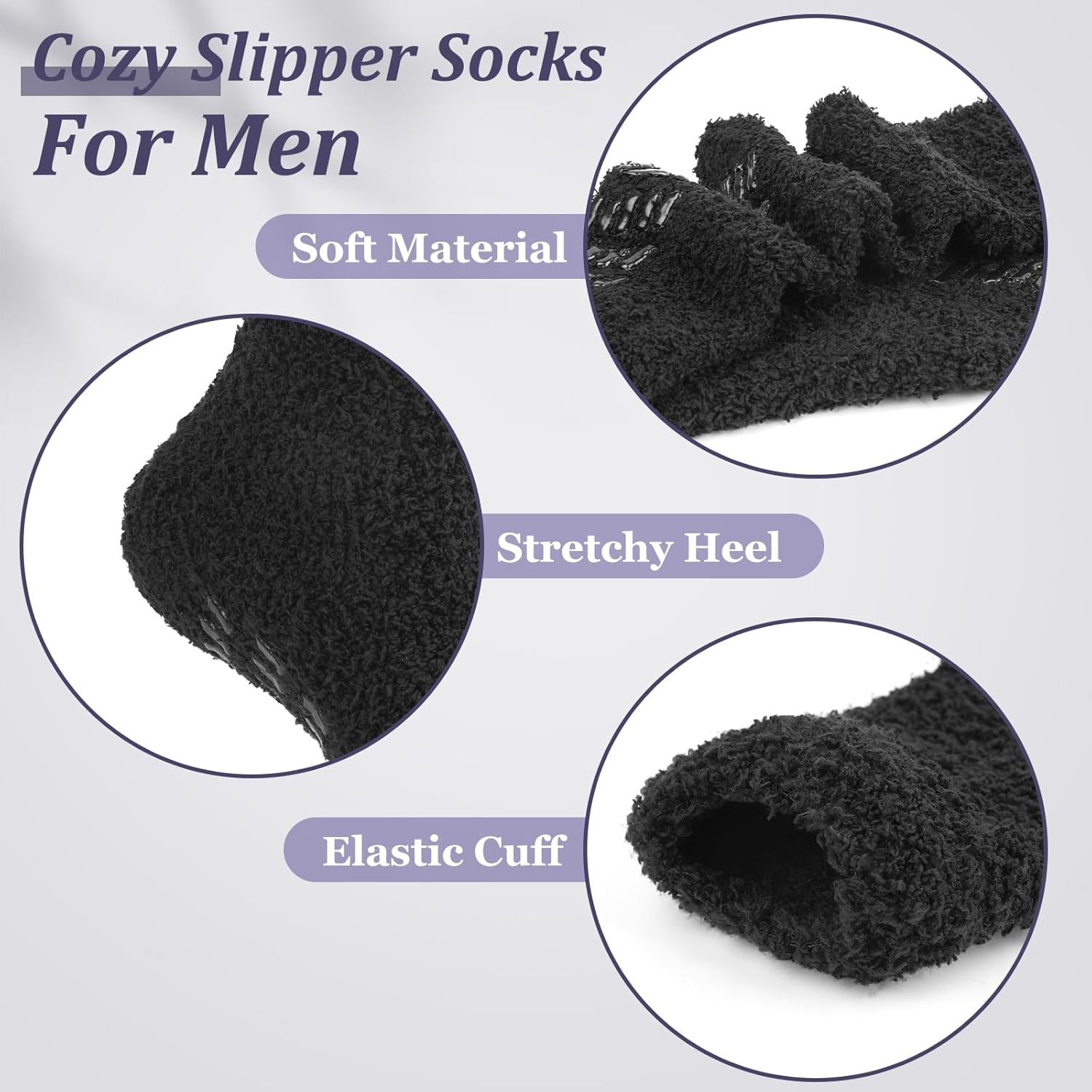 Mens Fuzzy Winter Socks