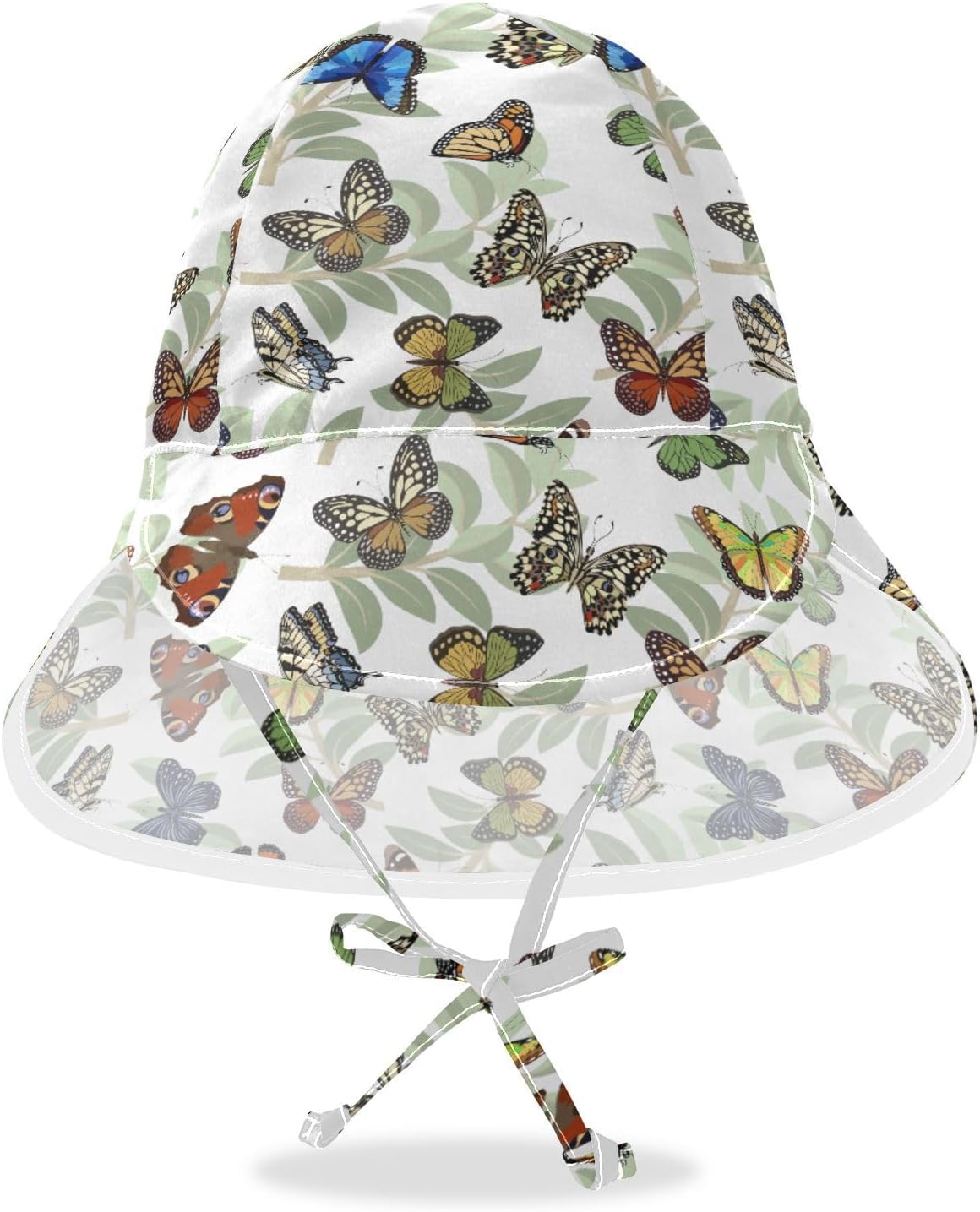 Adjustable Baby Sun Hat for Kids Toddler Beach Bucket with Print