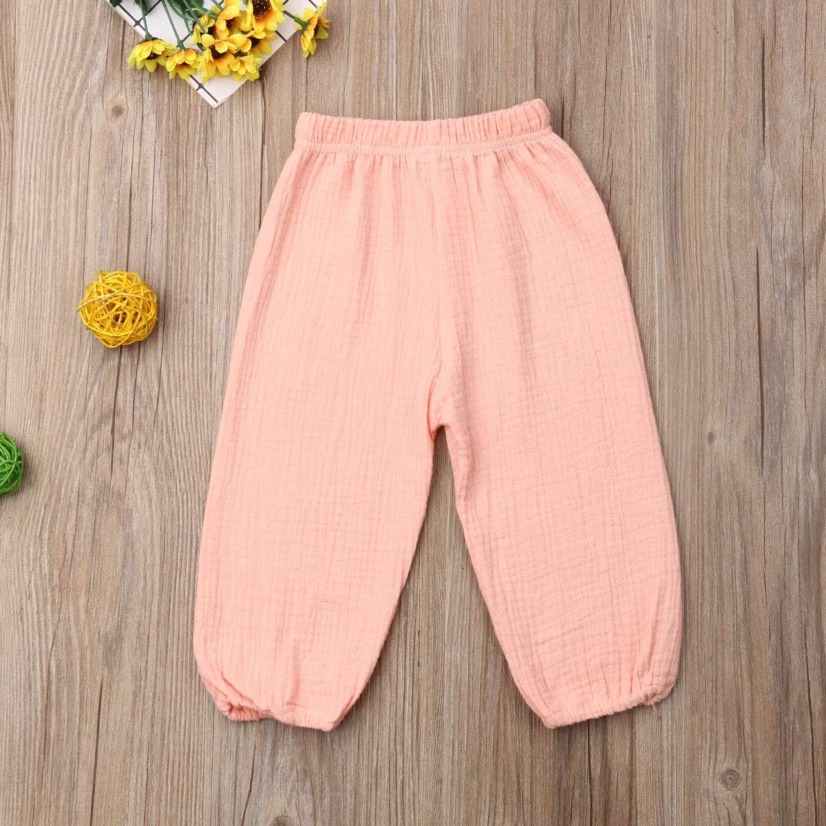 Comfortable Cotton Linen Joggers for Toddlers
