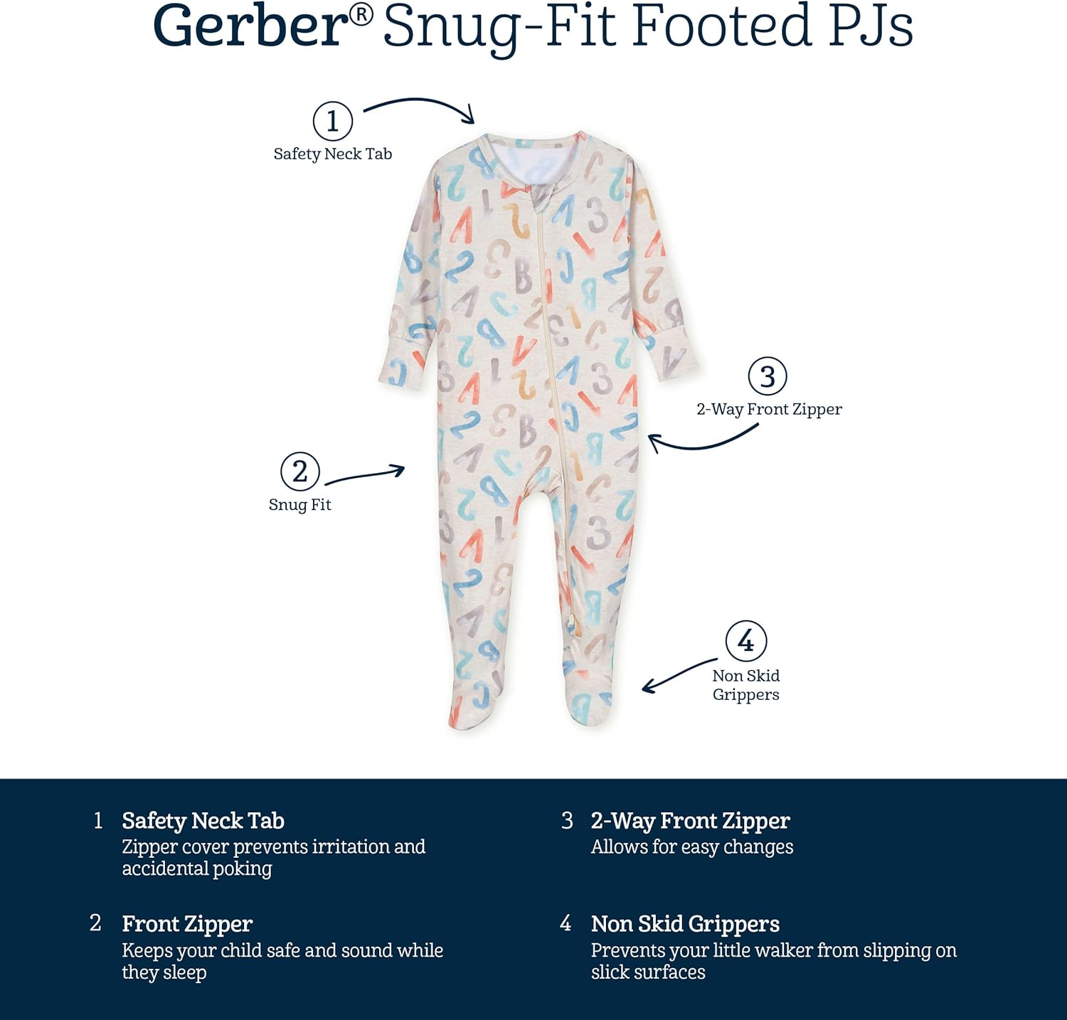 Gerber Baby Pajamas - Soft Stretchy