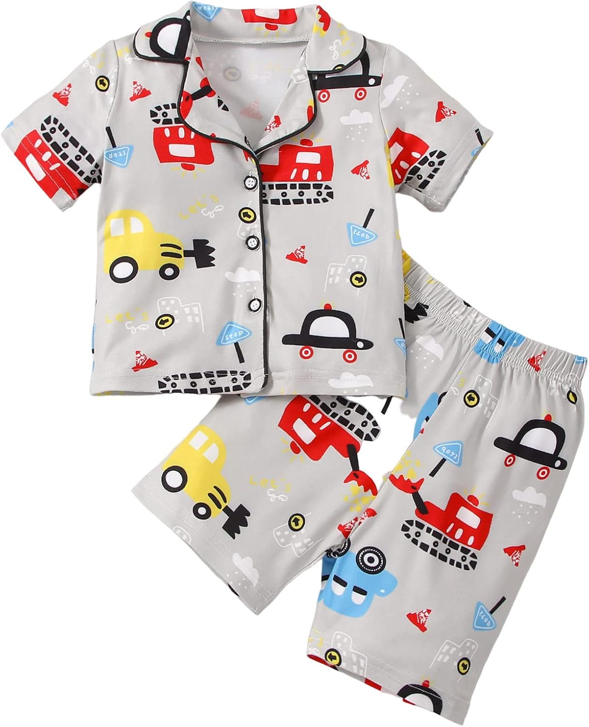 Soft Machine Washable Dinosaur Pajamas for Toddlers Kids