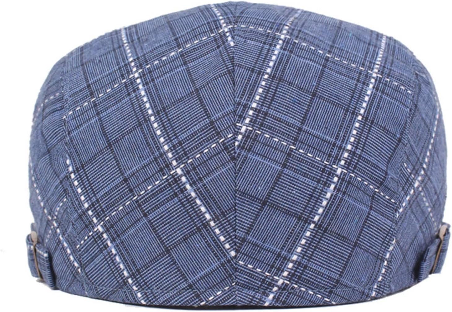 Adjustable Cotton Flat Cap Newsboy Driving Hat