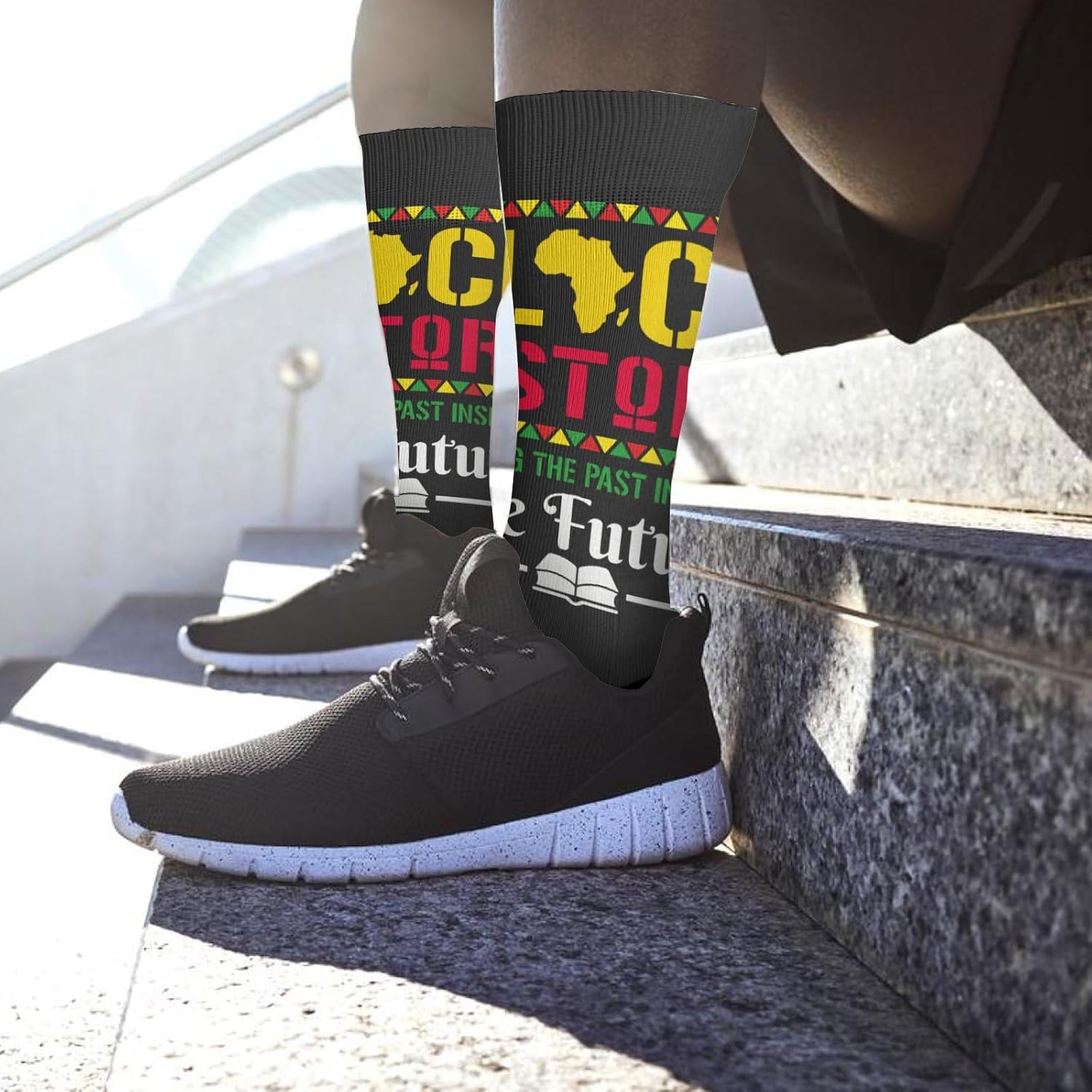 Fun Novelty Socks for Men Women Black History Month
