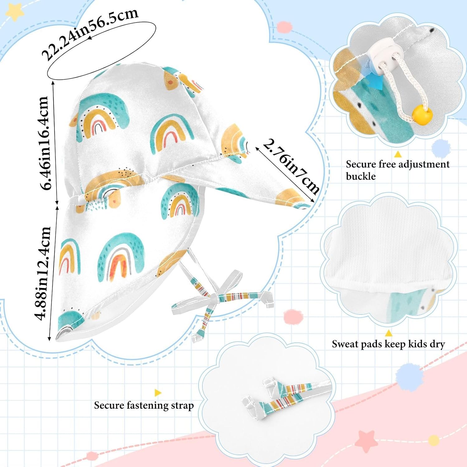 Adorable Baby Scandinavian Style Sun Hat for Kids