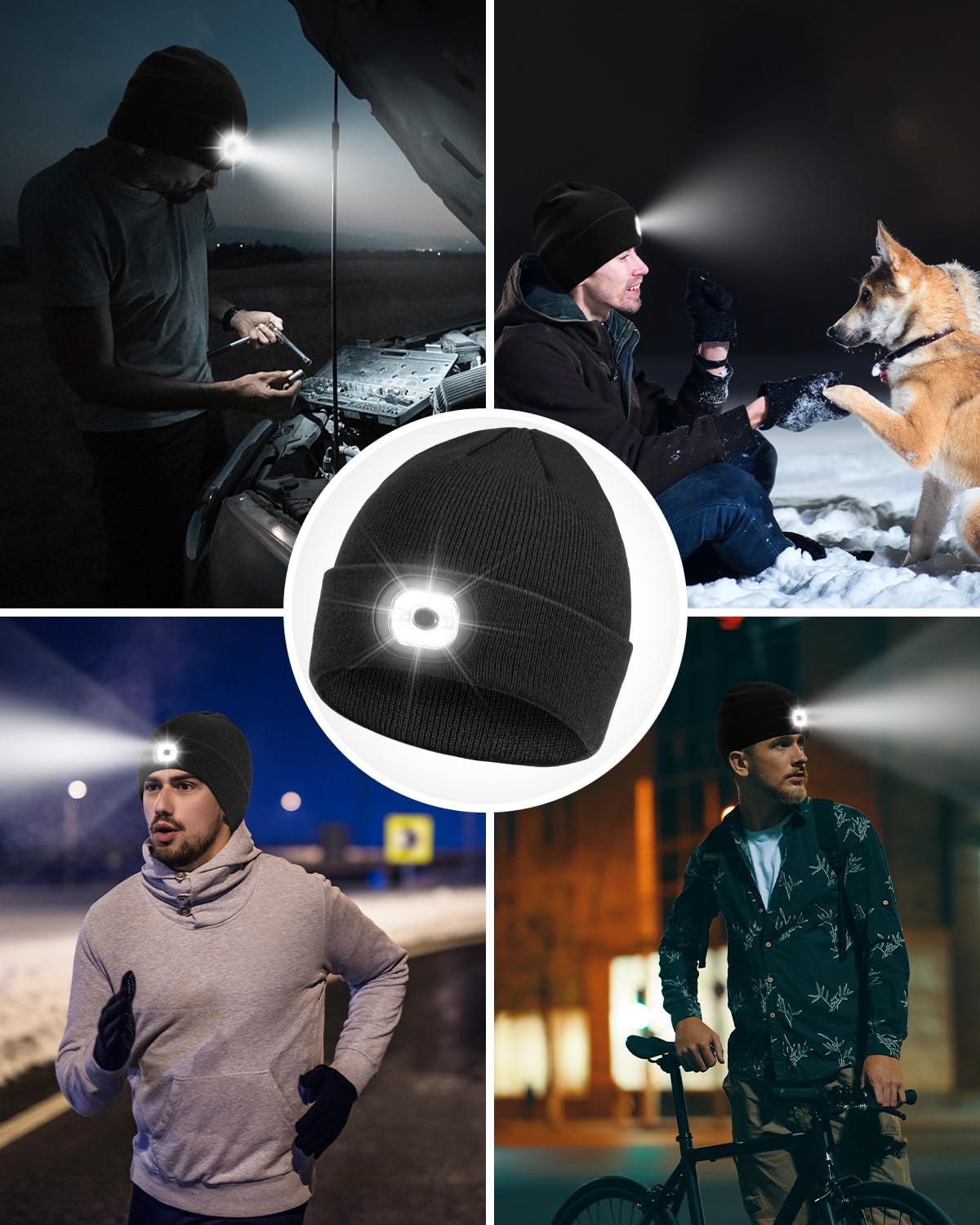 Fathers Seasonal Gift BGBIUS Beanie Headlamp