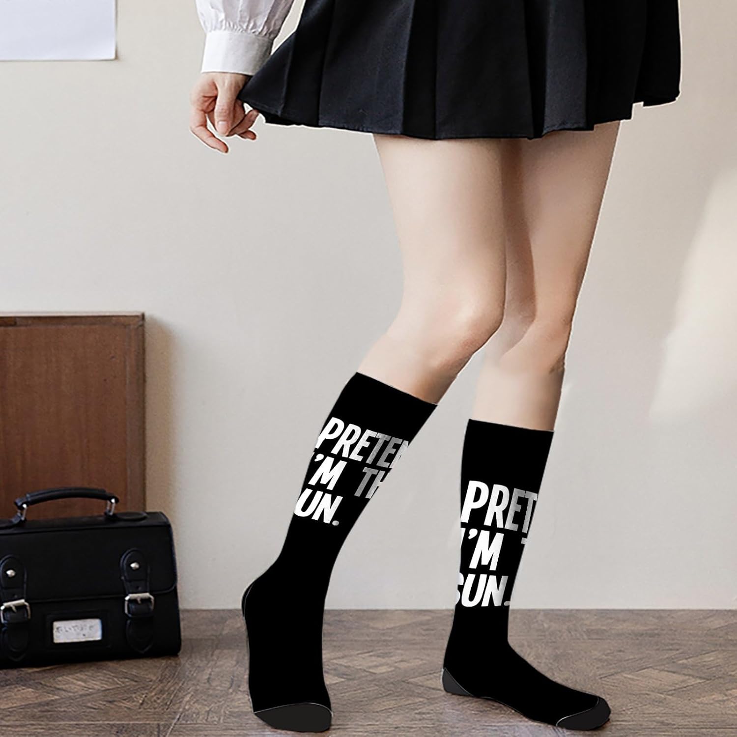 Pretends Im The Sun Socks - Funny Halloween Costume Socks