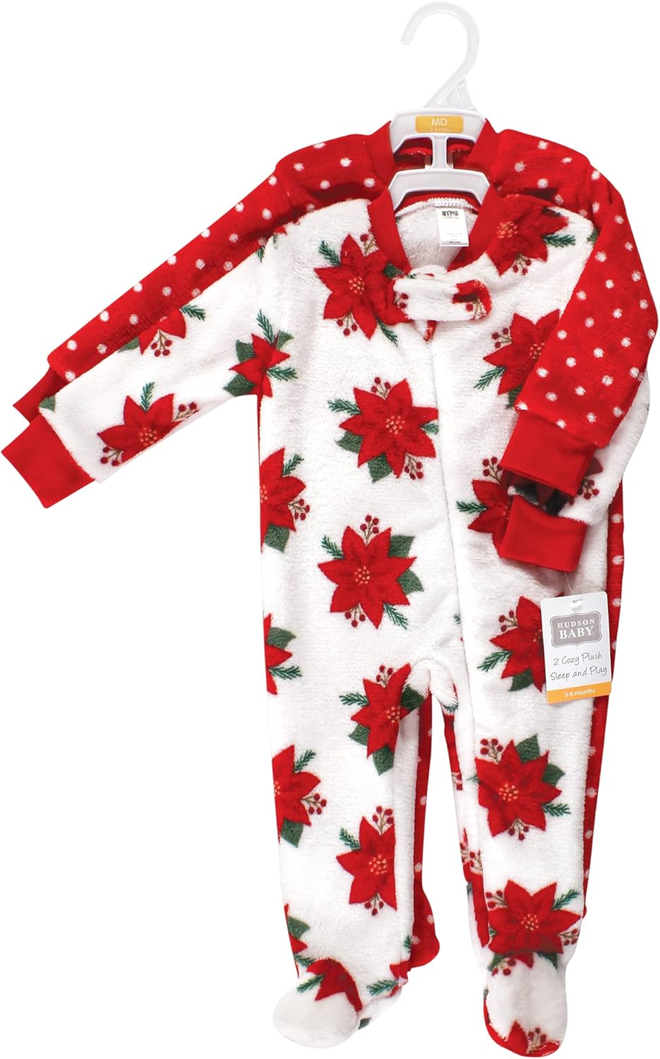 Hudson Baby Girls Plush Sleep and Play Set