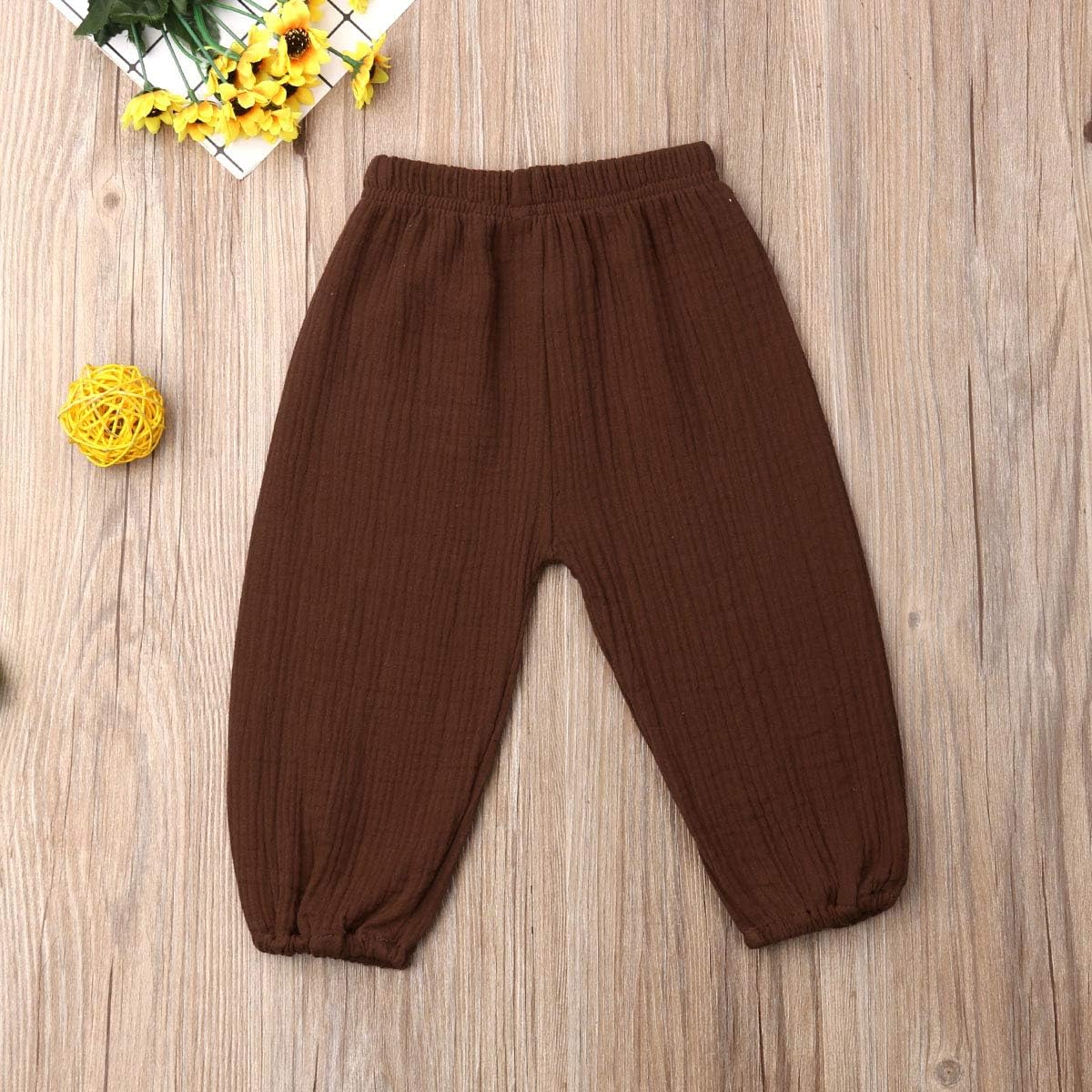 Comfortable Cotton Linen Joggers for Toddlers