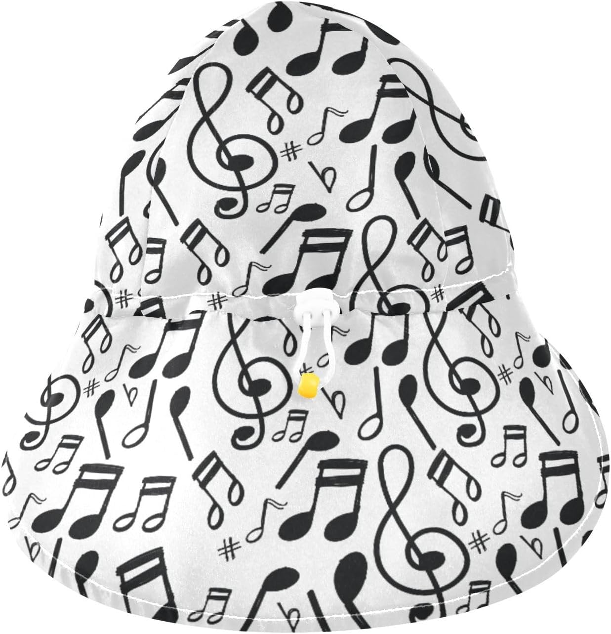 Perfect Baby Sun Hat for Music Note with Doodle Style 2-4T