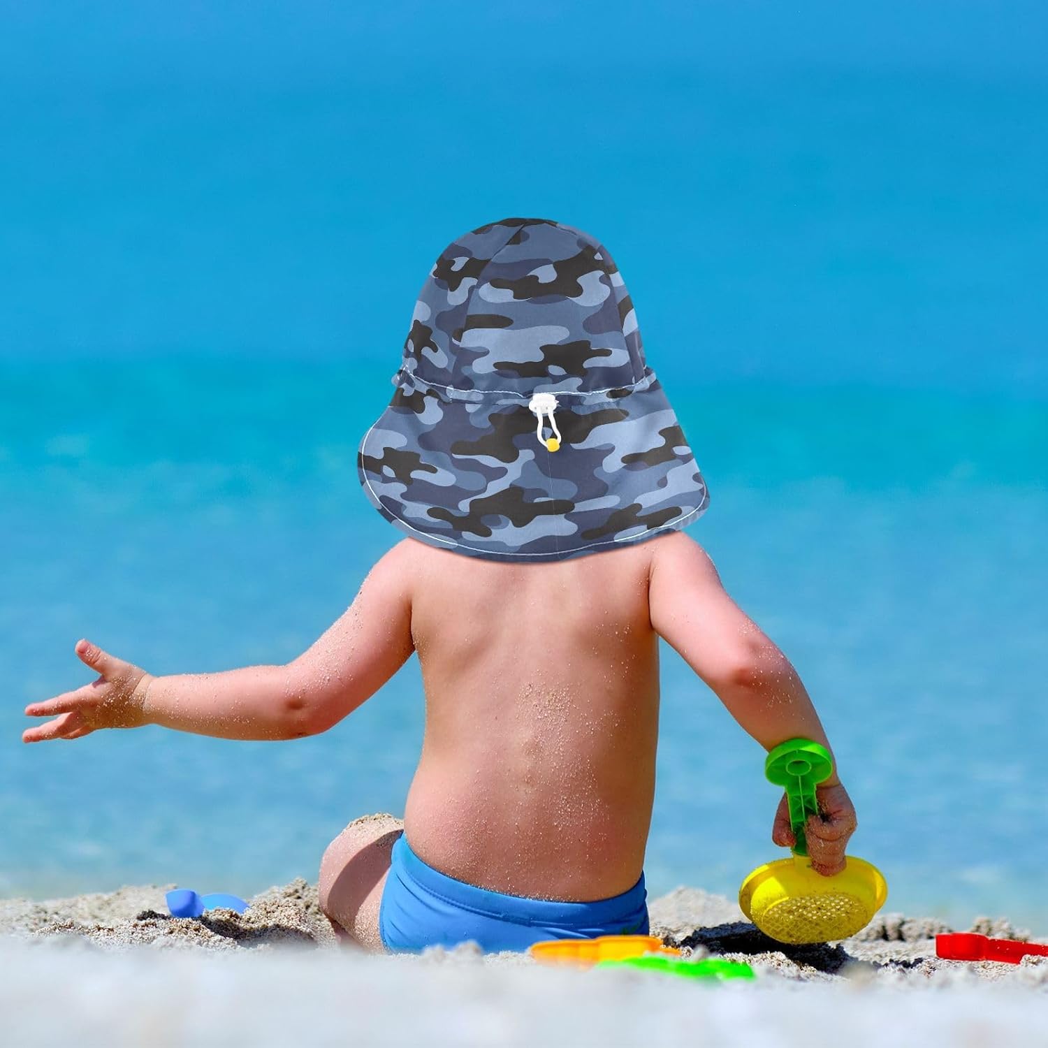Camouflage Baby Boys Hat Lightweight and Stylish UV Protection Bucket for Summer