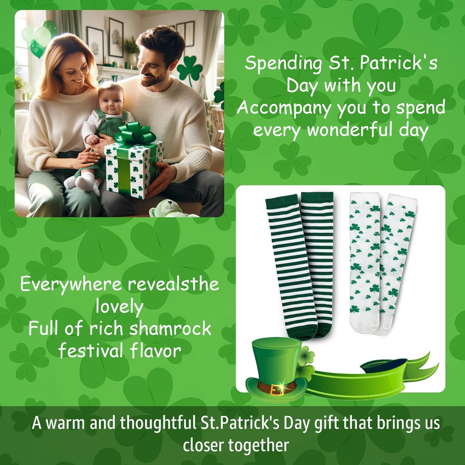 St Patricks Day Socks for Kids