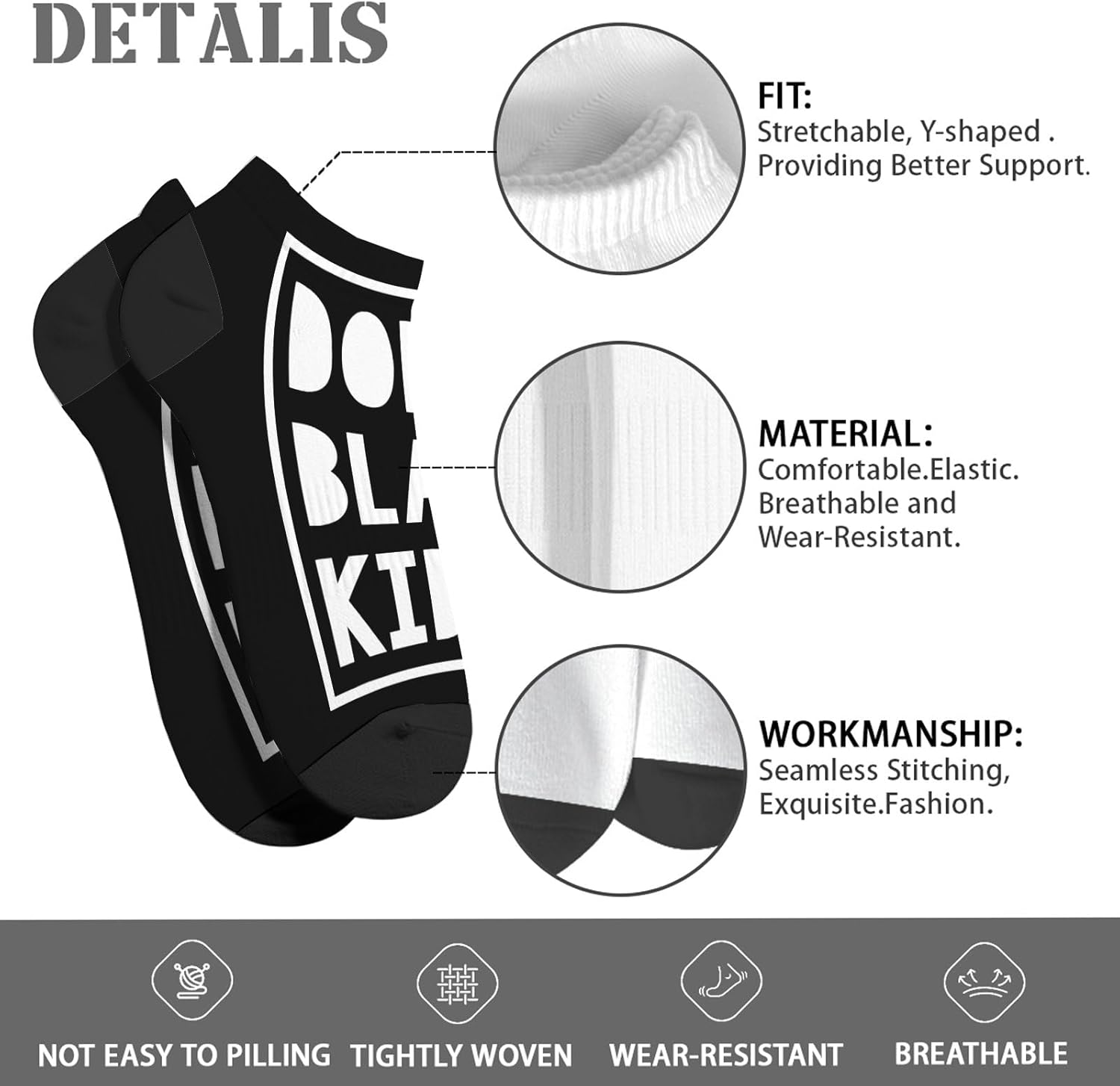 B Is For Brilliants - Black History Month Socks for Men