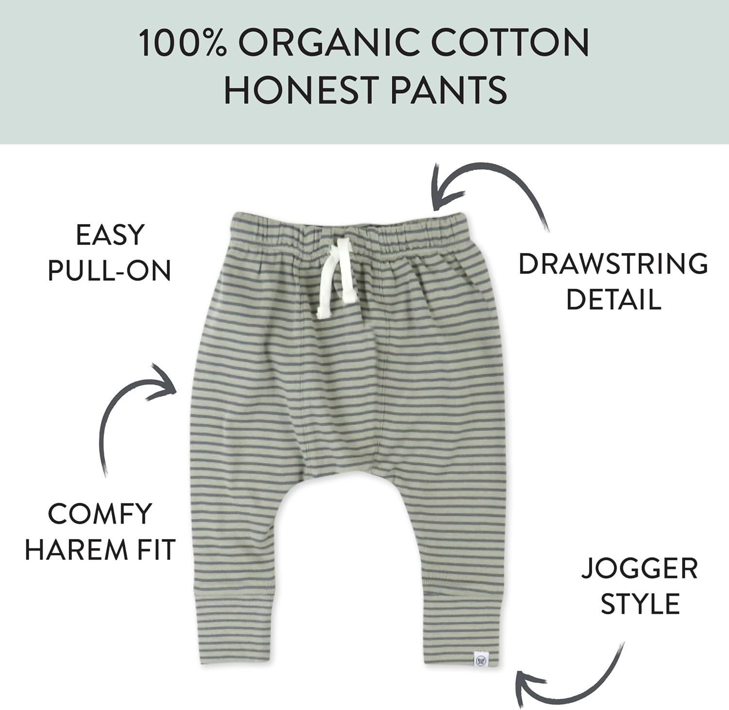 HonestBaby Organic Cotton Multipack Pants