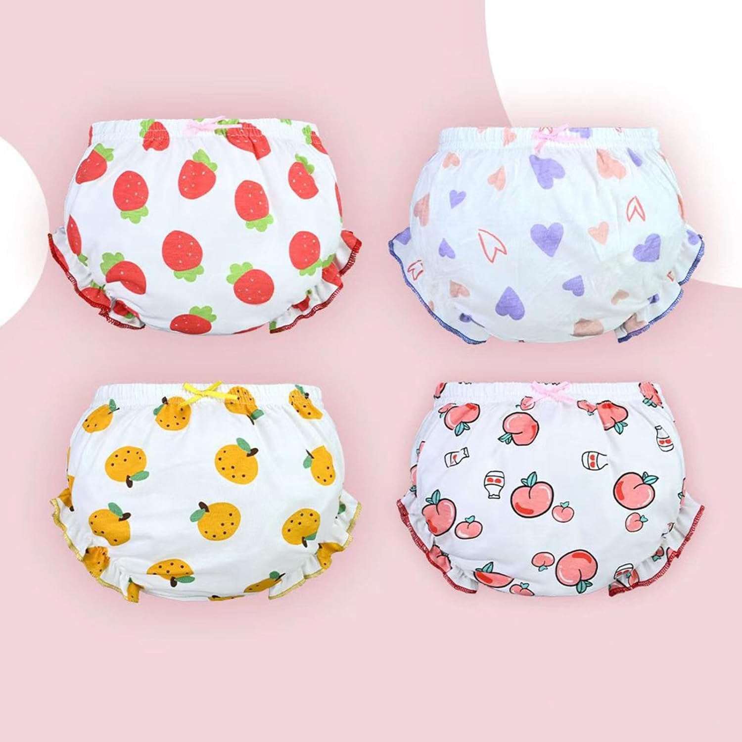 Diper Cover Diaper Cover for Baby Girls 4-Pack