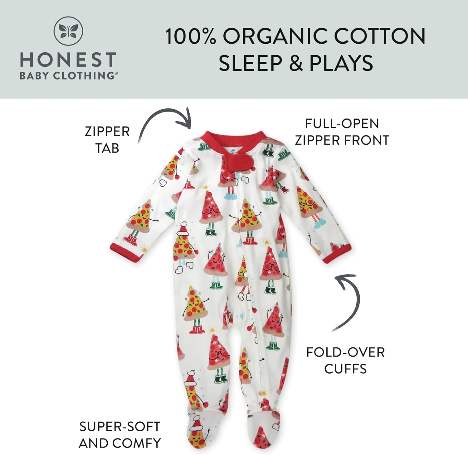 HonestBaby Unisex Pajama Sleepers