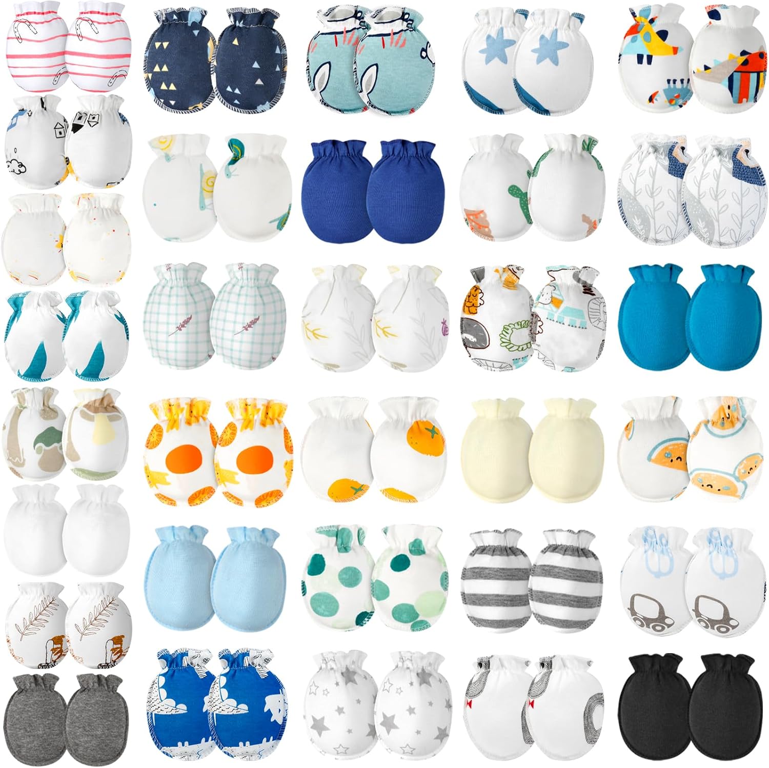 32 Pairs Baby Mittens