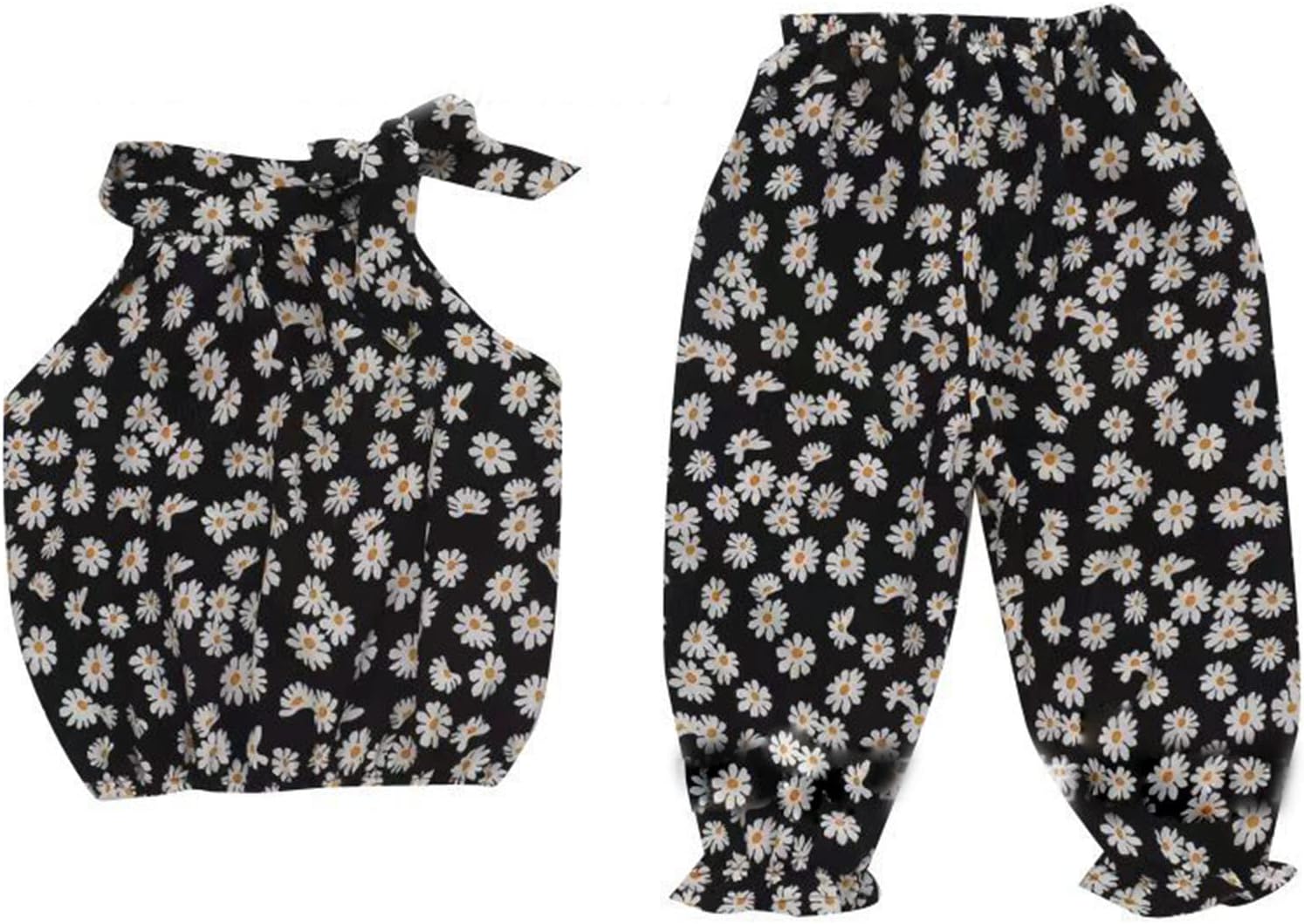 AMIMOJY Toddler Girl Floral Print Suit Set
